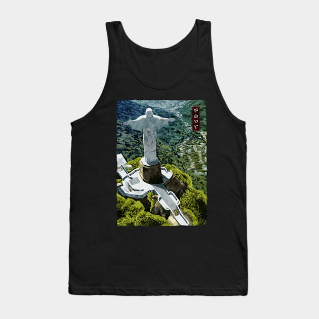 Christ the Redeemer - Black Tank Top by Thor Reyes